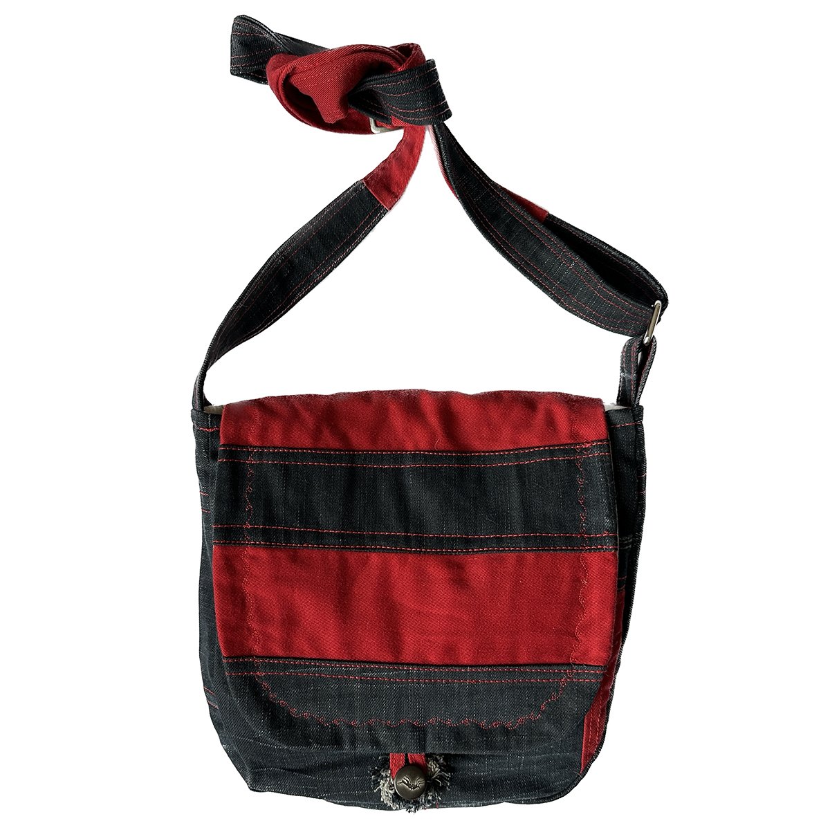 Denim discount messenger bag